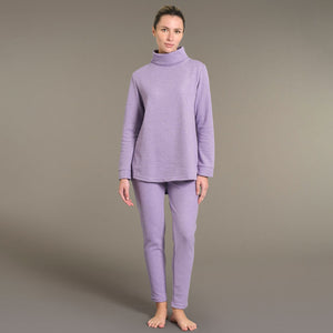 Pigiama donna in caldo cotone collo alto con risvolto Ragno DO80N5 