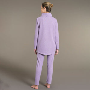 Pigiama donna in caldo cotone collo alto con risvolto Ragno DO80N5 