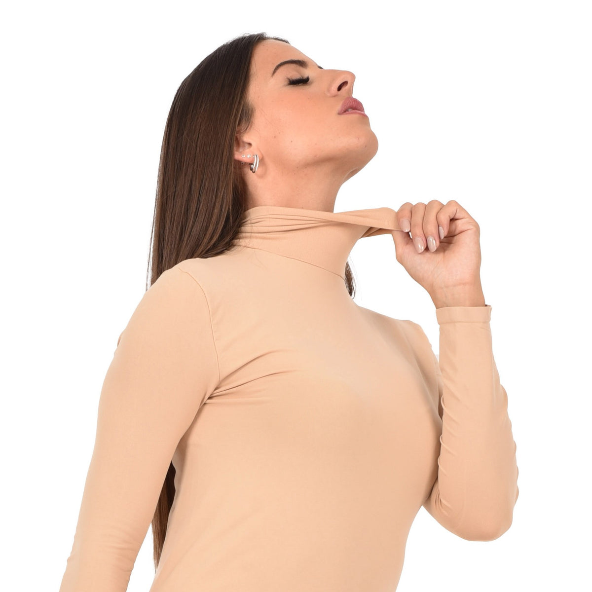 Dolcevita in microfibra donna e ragazza made in italy