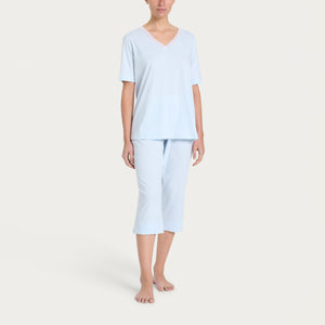 Pigiama Donna pantalone pinocchietto 100% cotone Ragno DP26NB