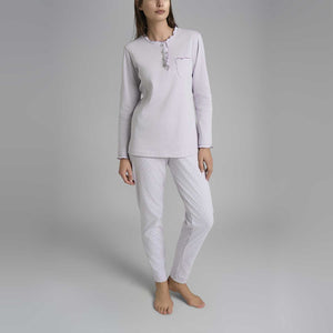 Pigiama donna rouches caldo cotone Ragno DR66N1