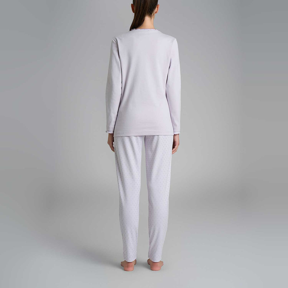 Pigiama donna rouches caldo cotone Ragno DR66N1