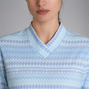 Pigiama donna scollo a v caldo cotone Ragno DR84N2 