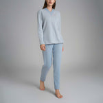 Pigiama donna spigato in cotton eco pile Ragno DR90N2