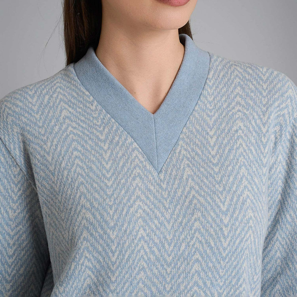 Pigiama donna spigato in cotton eco pile Ragno DR90N2