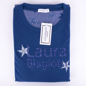 Pigiama Donna Laura Biagiotti 96371 lungo stampato blu