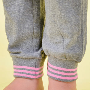 Pigiama bambina ragazza Lotto LP2062 caldo cotone grigio