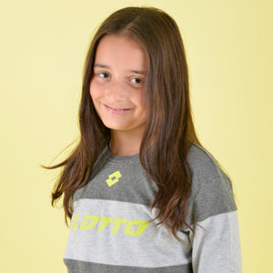Pigiama bambina ragazza Lotto LP2061 caldo cotone grigio medio melange