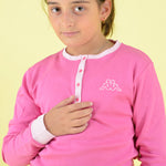 Pigiama bambina ragazza Kappa caldo cotone fuxia 21366 