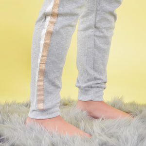 Pigiama donna Kappa grigio oro argento 21365 caldo cotone