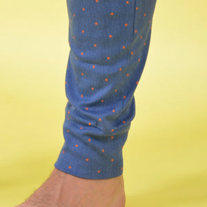 Pigiama uomo caldo cotone invernale Karelpiù SE3425 jeans