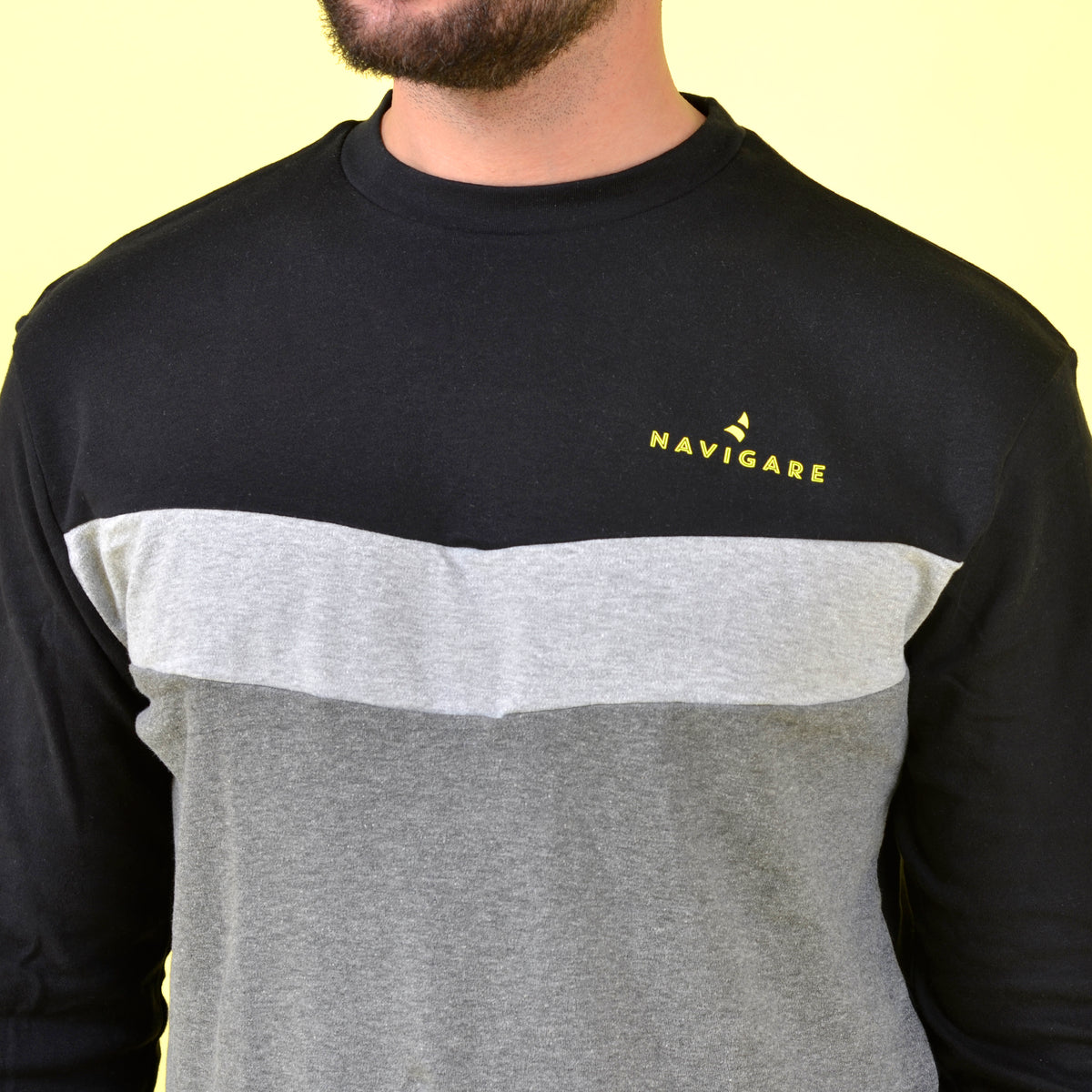 Pigiama uomo caldo cotone interlock Navigare sportivo nero B2141358