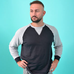 Pigiama uomo Cippi 1607 caldo cotone nero