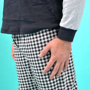Pigiama uomo Cippi 1607 caldo cotone nero