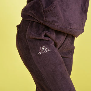 Tuta ragazza coral caldissimo prugna con logo Kappa 22267