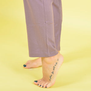 Pigiama donna caldo cotone malva Karelpiù SE3403