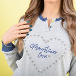 Pigiama donna caldo cotone bluette margherite Cotonella DDD72
