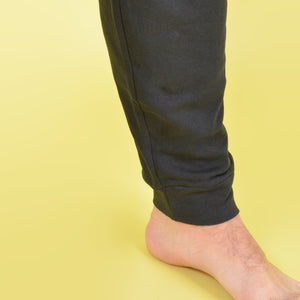 Pigiama uomo Kappa caldo cotone nero grigio 22106
