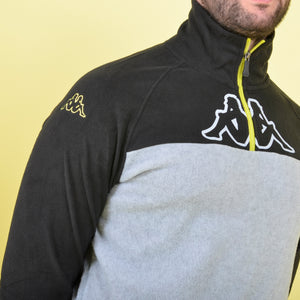 Pigiama tuta in pile micro polar mezza zip Kappa 22131 caviar
