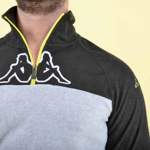 Pigiama tuta in pile micro polar mezza zip Kappa 22131 caviar