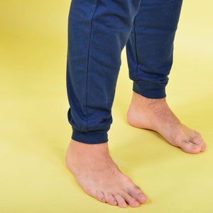 Pigiama uomo invernale Kappa KMW22119 caldo cotone blu