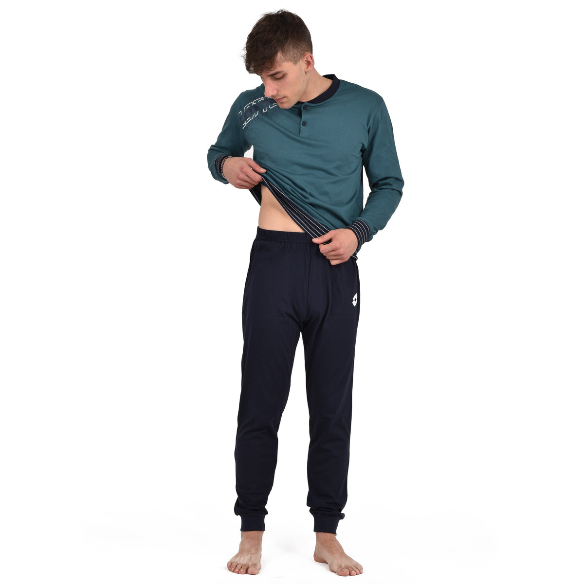 Pigiama uomo Lotto cotone LP1100 cotone leggero