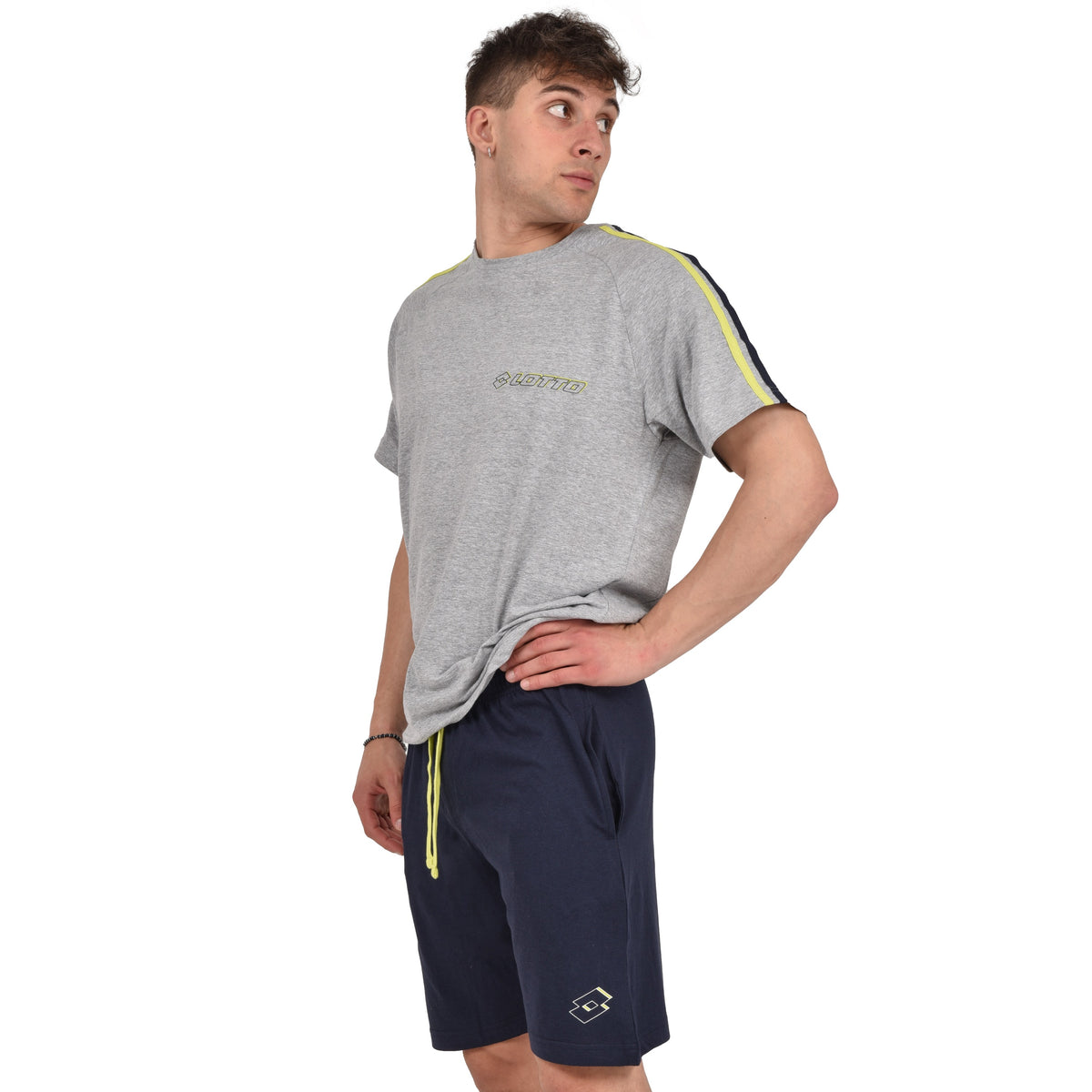 Pigiama uomo estivo corto Lotto LP1123 cotone