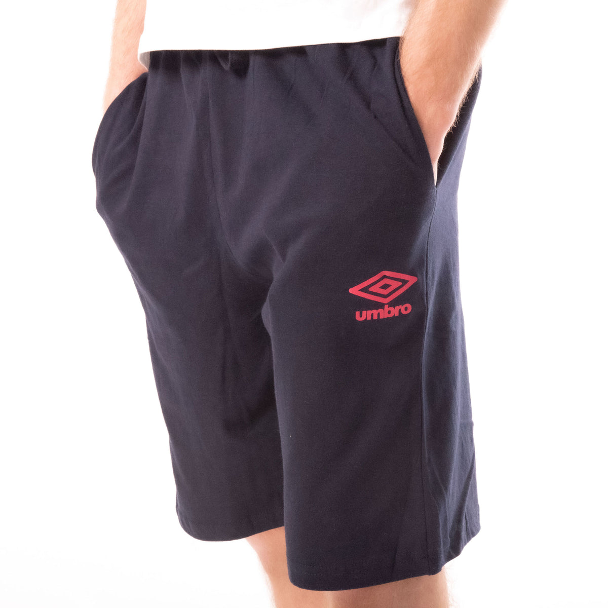 Pigiama uomo corto cotone Umbro completo bianco blu 10201