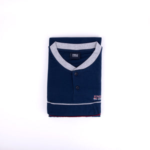 Pigiama uomo Enrico Coveri EP9123 corto cotone blu