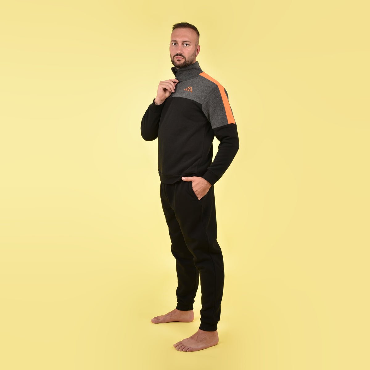 Tuta uomo misure calibrate sportiva Kappa nero KMW22163 