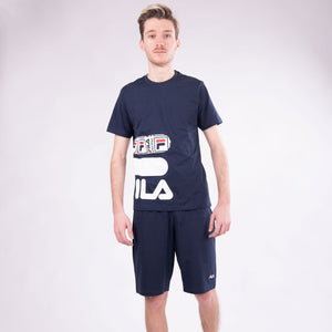 Pigiama uomo Fila FPS1058 in cotone navy