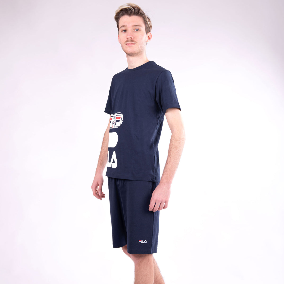 Pigiama uomo Fila FPS1058 in cotone navy