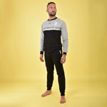 Pigiama tuta uomo Juventus serafino caldo cotone B2JU14115 grigio mel