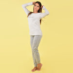 Pigiama donna cotone primaverile Il granchio grigio GP5003