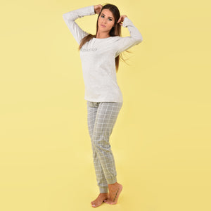 Pigiama donna cotone primaverile Il granchio grigio GP5003
