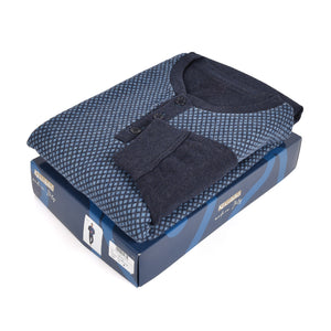 Pigiama uomo Ambro U8510.22 punto milano bluette