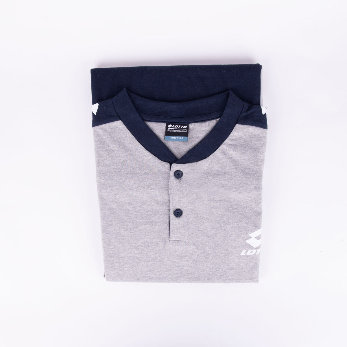 Pigiama uomo Lotto LP5078 corto cotone grigio melange