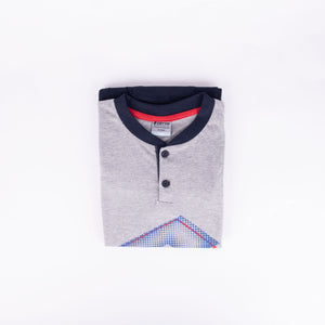 Pigiama ragazzo Lotto LP8025 corto cotone grigio melange