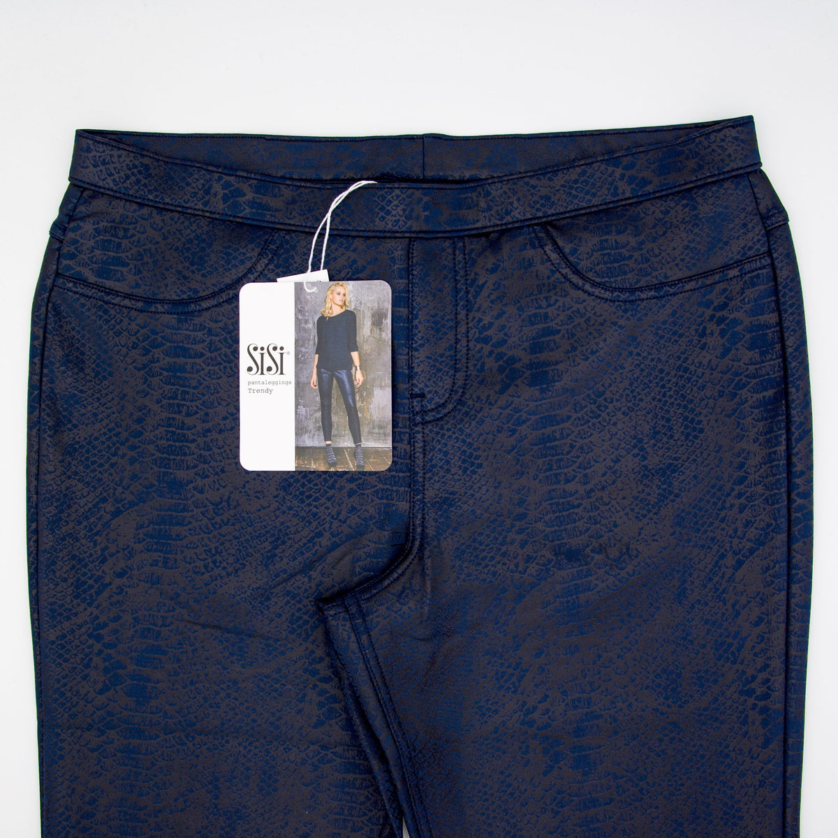 Pantaleggings donna Sisi Trendy pitonato blu