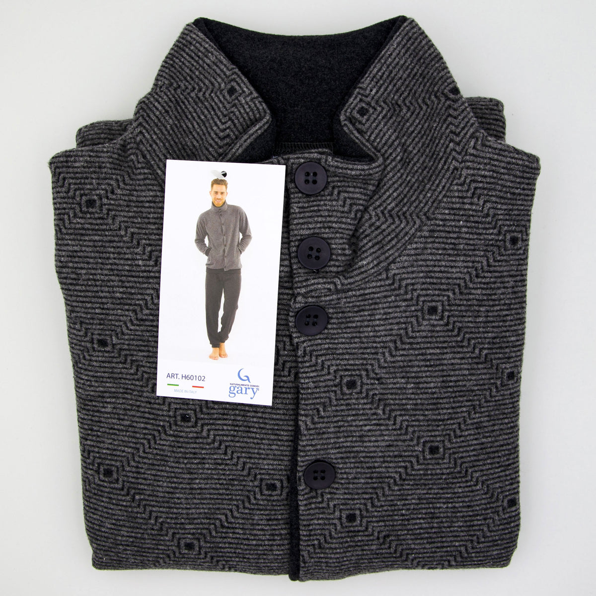 Pigiama uomo Gary H60102 punto milano a giacca