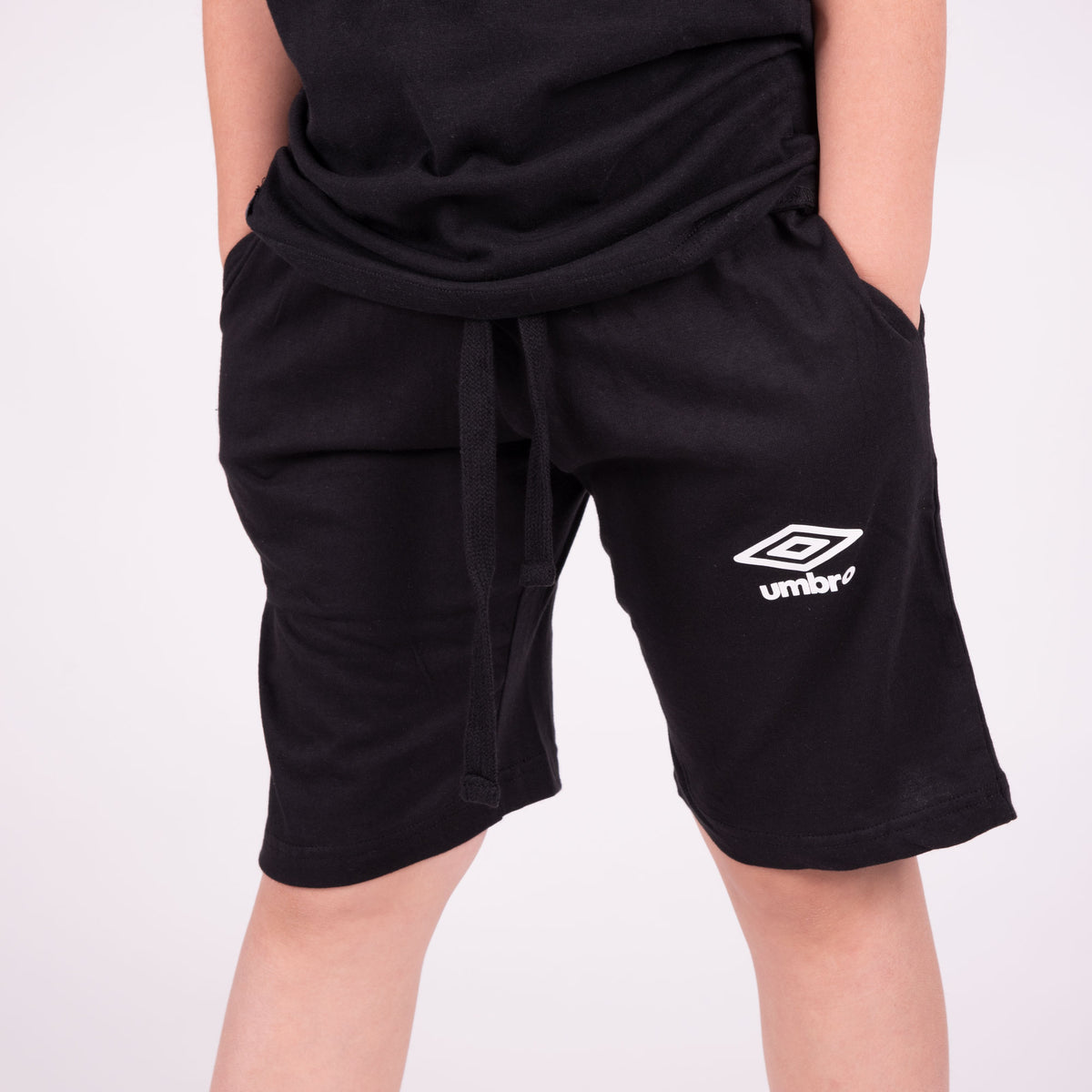 Pigiama tuta bambino Umbro 65035B corto in cotone nero