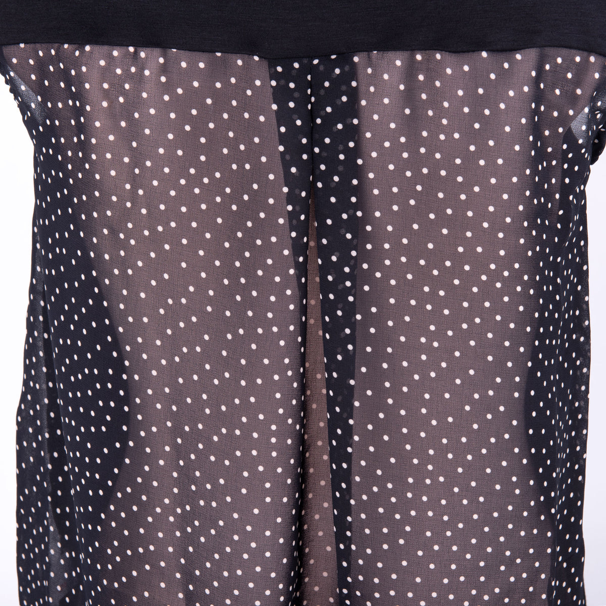 Canotta donna Jadea 4161 Var.2 viscosa nera pois