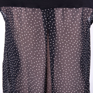 Canotta donna Jadea 4161 Var.2 viscosa nera pois