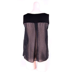 Canotta donna Jadea 4161 Var.2 viscosa nera pois