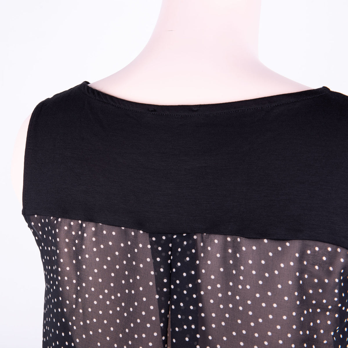 Canotta donna Jadea 4161 Var.2 viscosa nera pois