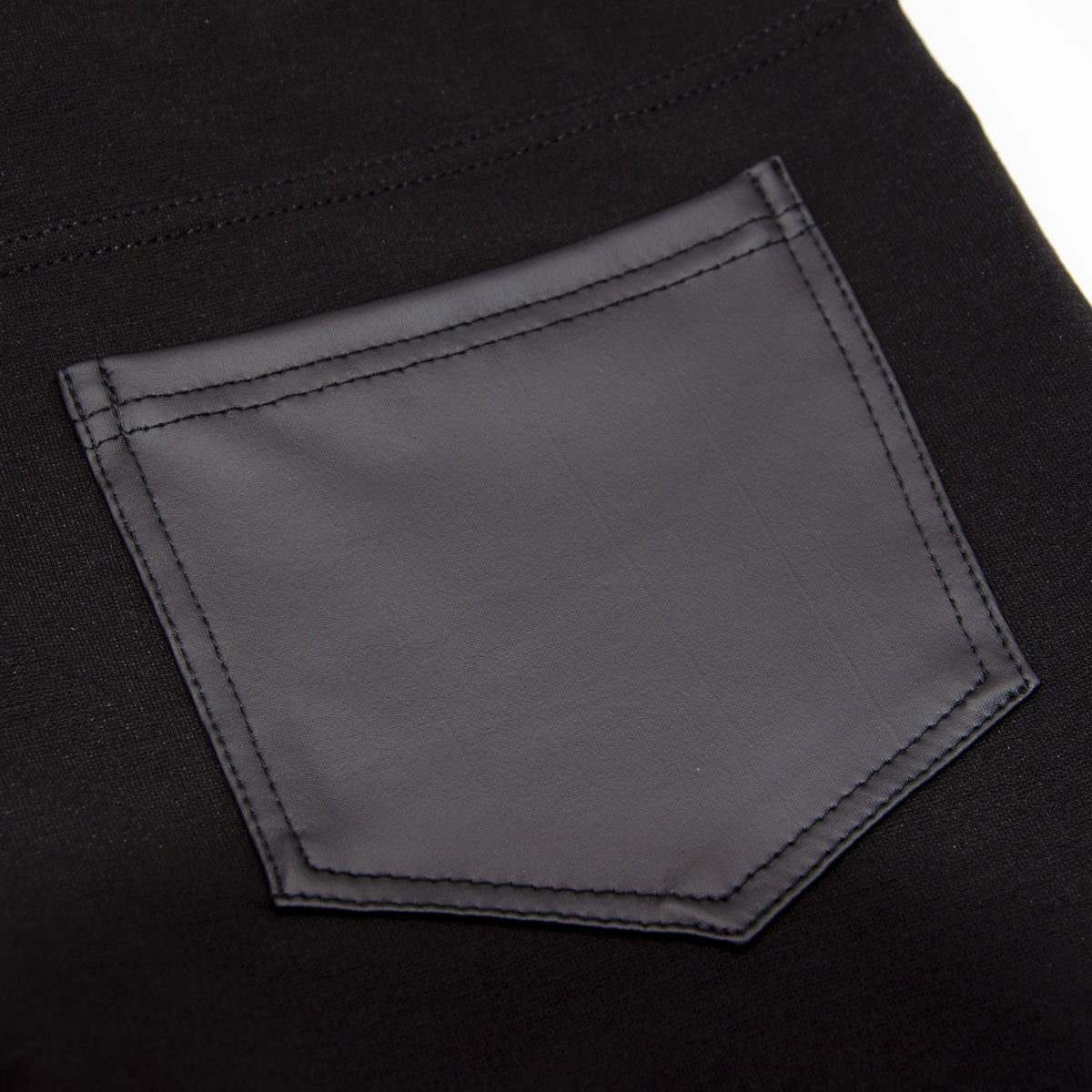 Leggins donna Sisi Easy Rock eco pelle nero