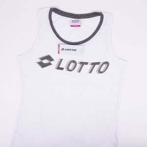 Pigiama donna Lotto LP2052 spalla larga cotone bianco