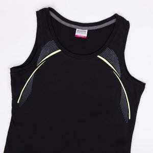 Pigiama donna Lotto LP2050 corto spalla larga cotone nero