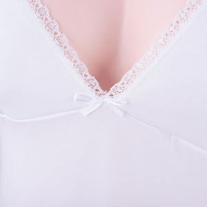 Canotta donna spalla stretta Lovelygirl mb848 formaseno cotone elasticizzato
