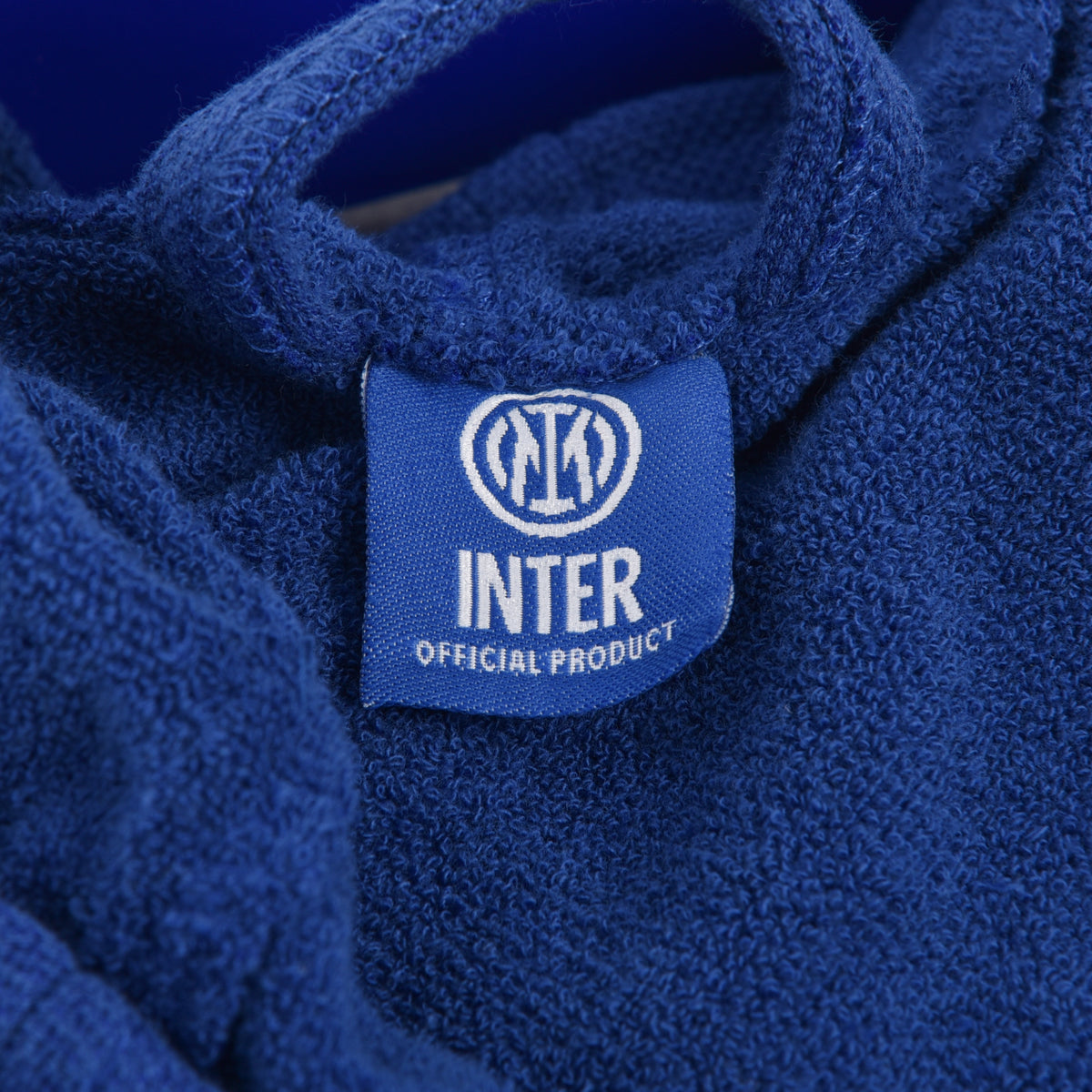 Accappatoio Premium INTER Ufficiale in microspugna con Cappuccio e Cintura